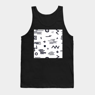 Modern hand draw colorful abstract seamless pattern Tank Top